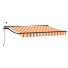Electric Retractable Awning Yellow and Orange 3.5 x 2.5 m