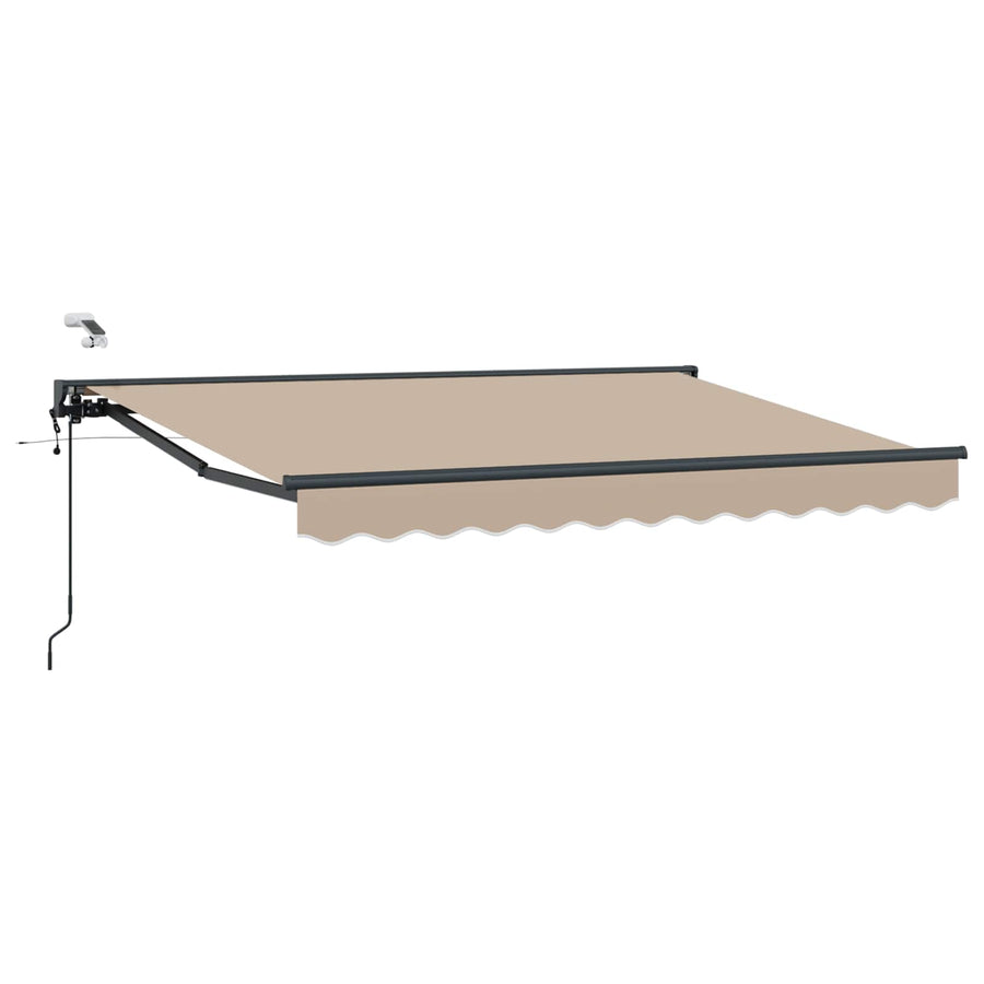 Elektrisch Uittrekbaar Zonnescherm Beige 3,5 x 2,5 m