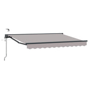 Elektrisch zonnescherm lichtgrijs 3,5x2,5 m