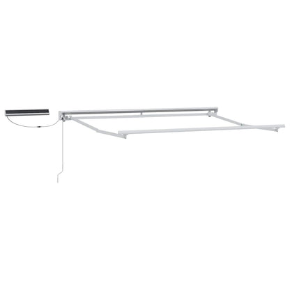 Elektrisch Uittrekbaar Zonnescherm Oranje en Zwart 3 x 2,5 m