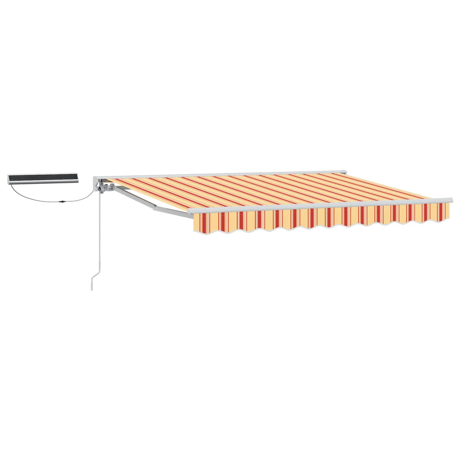 Elektrisch Uittrekbaar Zonnescherm Geel en Oranje 3 x 2,5 m