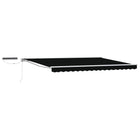 Electric Retractable Awning Black 4 x 3 m