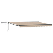 Elektrisch zonnescherm 4,5x3 m beige