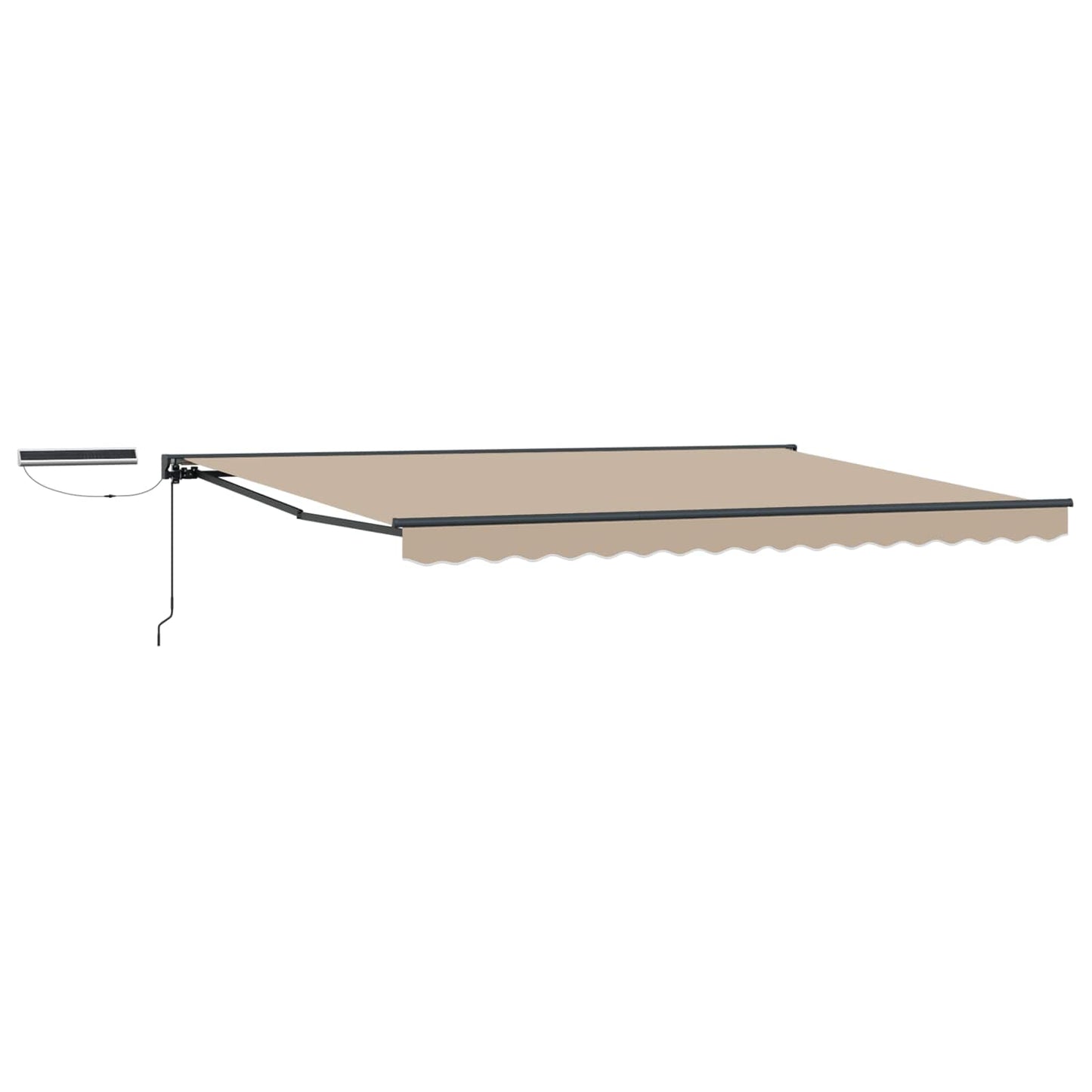 Elektrisch Uittrekbaar Zonnescherm Beige 5 x 3 m