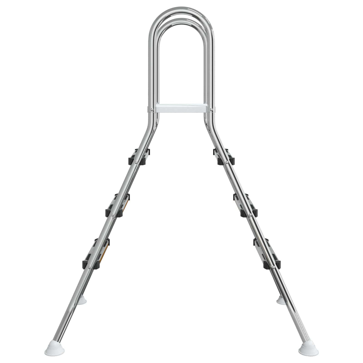 Ladder voor bovengronds zwembad 100 cm 3 treden zilver