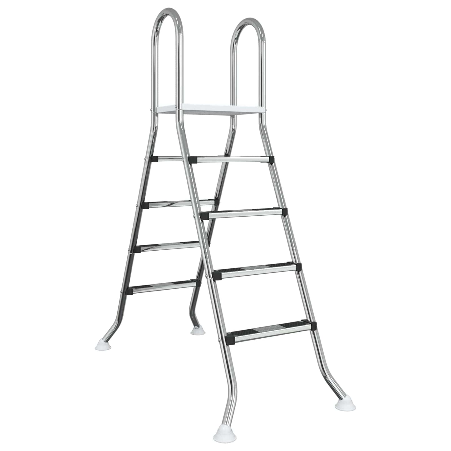 Ladder voor bovengronds zwembad 195 x 150 cm 4-traps
