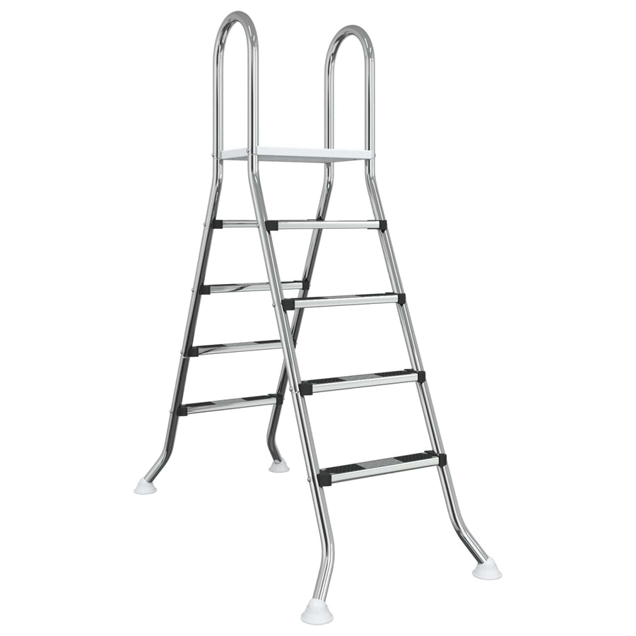 Ladder voor bovengronds zwembad 195 x 150 cm 4-traps