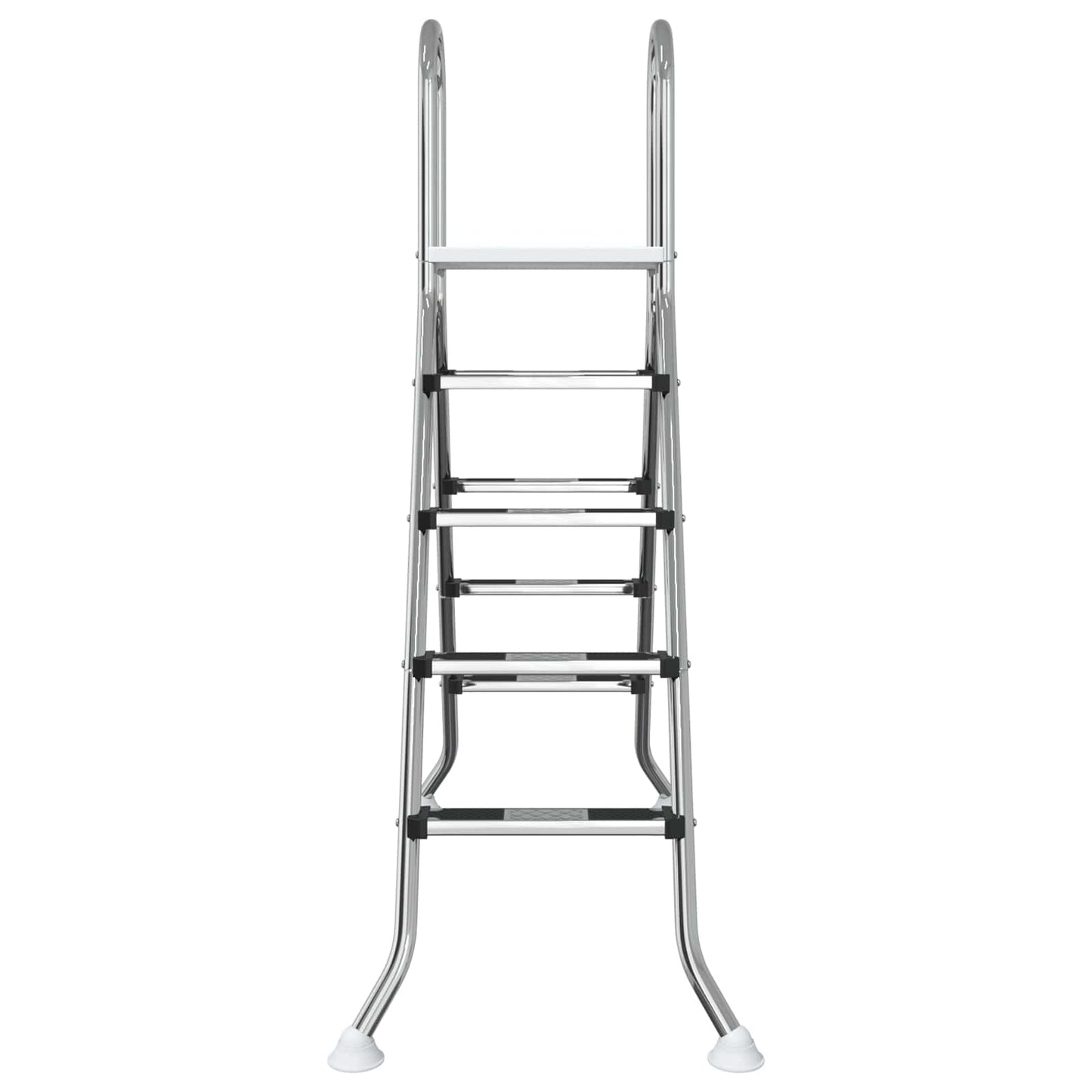 Ladder voor bovengronds zwembad 195 x 150 cm 4-traps