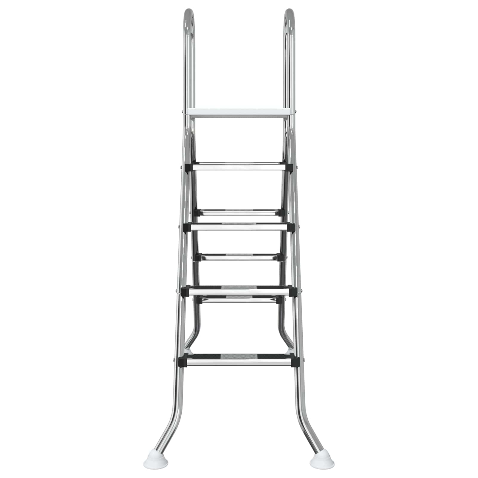 Ladder voor bovengronds zwembad 195 x 150 cm 4-traps
