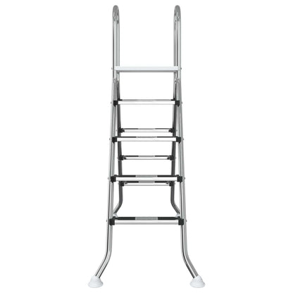 Ladder voor bovengronds zwembad 195 x 150 cm 4-traps