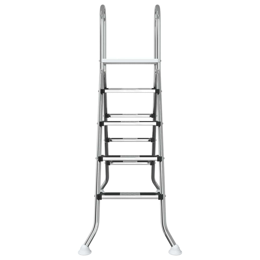 Ladder voor bovengronds zwembad 195 x 150 cm 4-traps