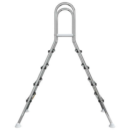 Ladder voor bovengronds zwembad 195 x 150 cm 4-traps