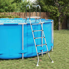 Zwembadladder 224 cm RVS 150 kg