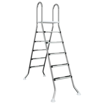 Ladder voor bovengronds zwembad 224 x 175 cm 5-traps