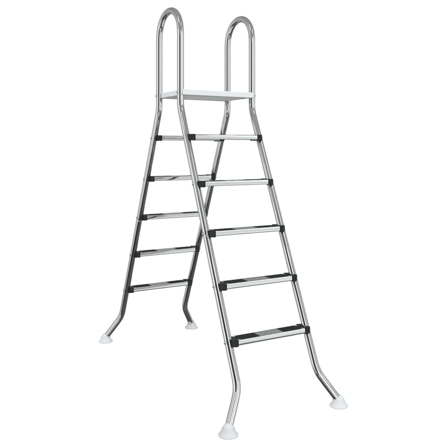 Ladder voor bovengronds zwembad 224 x 175 cm 5-traps