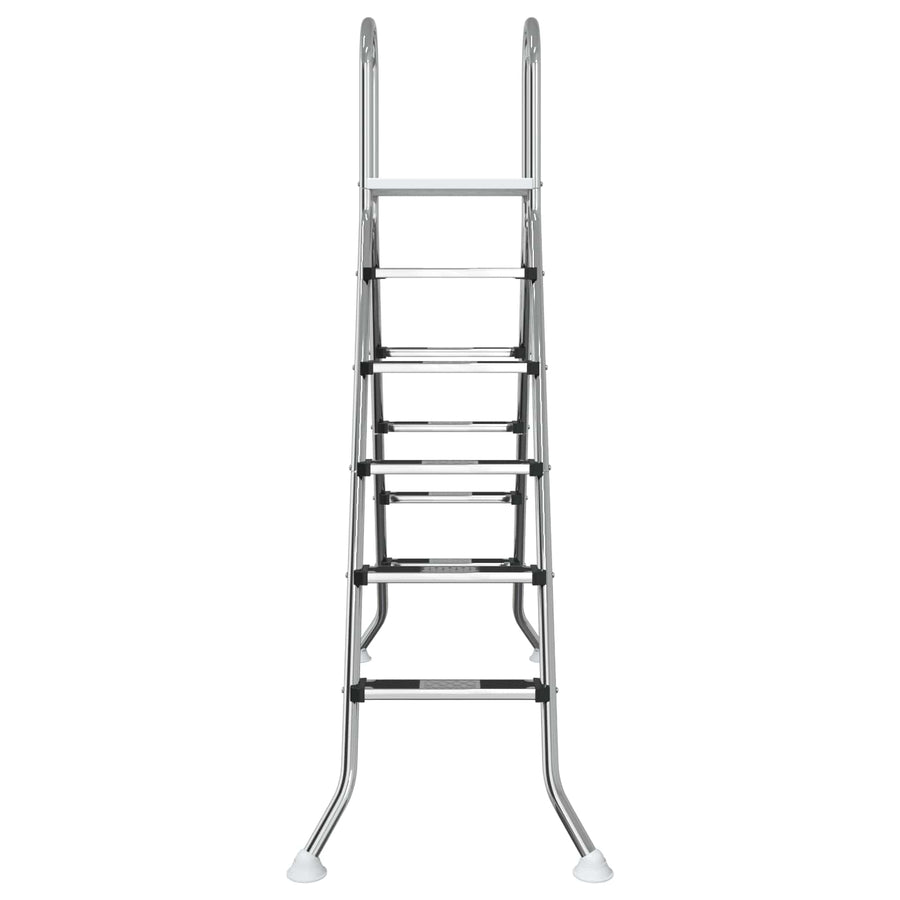 Ladder voor bovengronds zwembad 224 x 175 cm 5-traps