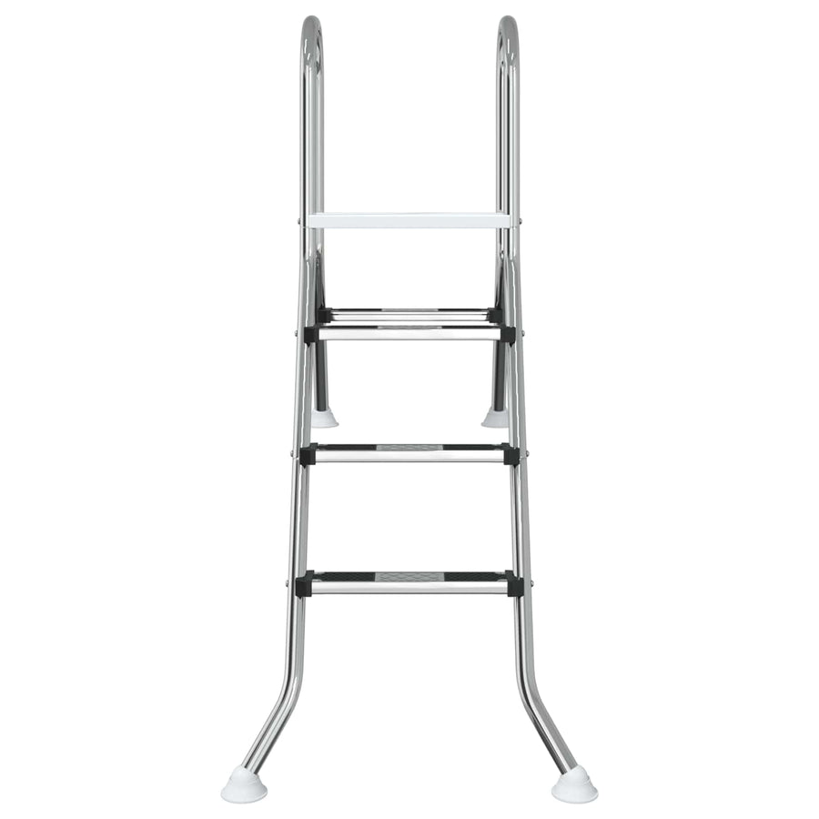 Deels ingegraven zwembadtrap 172 x 106 cm 3-traps