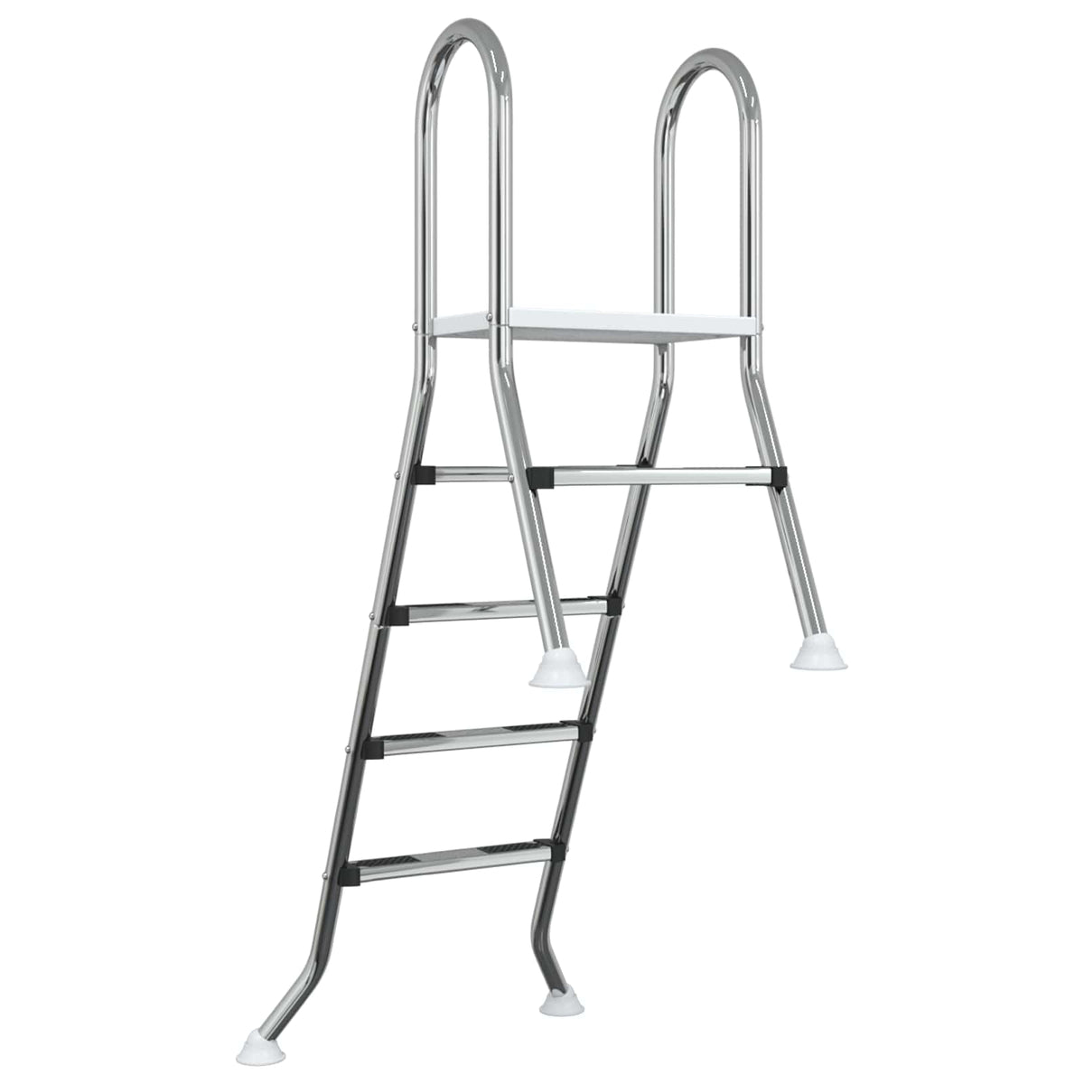 Deels ingegraven zwembadtrap 195 x 116 cm 4-traps