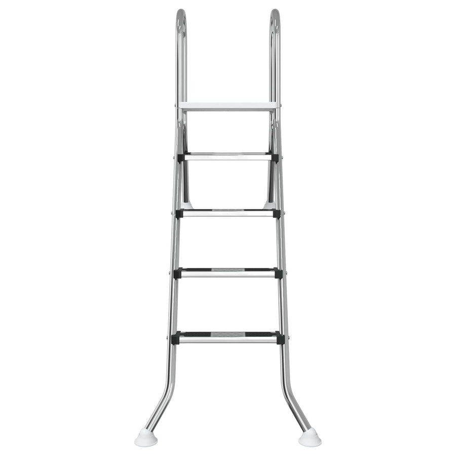 Deels ingegraven zwembadtrap 195 x 116 cm 4-traps