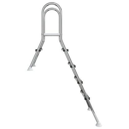Deels ingegraven zwembadtrap 195 x 116 cm 4-traps