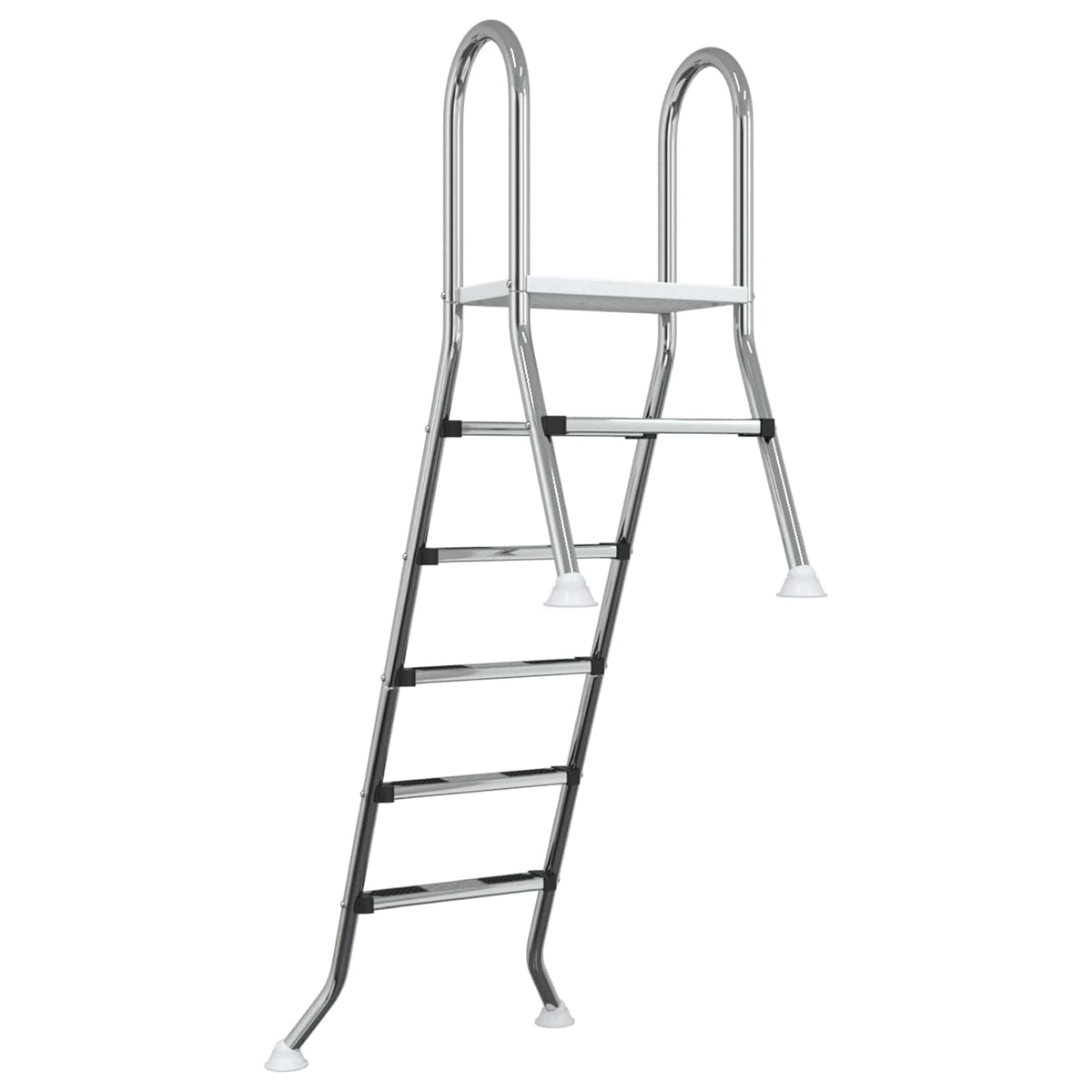 Deels ingegraven zwembadtrap 222 x 128 cm 5-traps