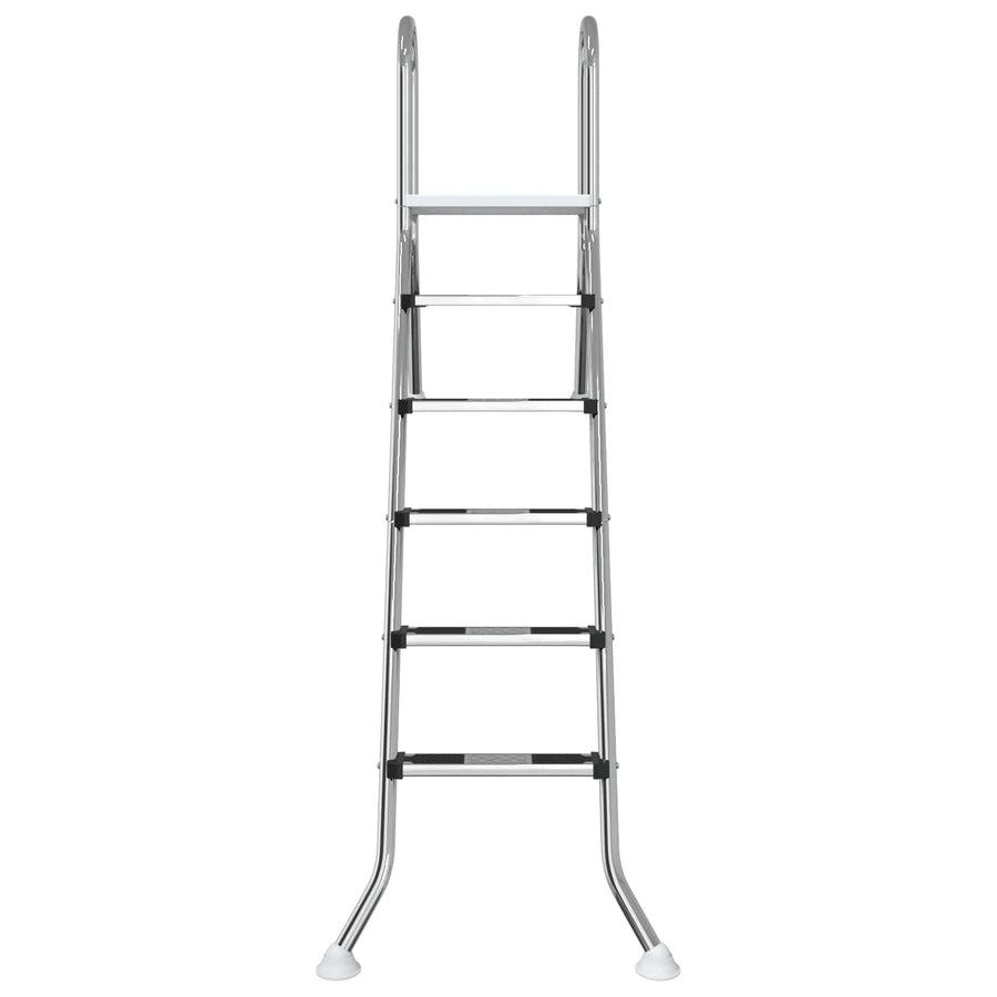 Deels ingegraven zwembadtrap 222 x 128 cm 5-traps
