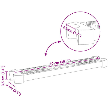 Vervangende trede voor zwembadtrap 50 x 9 x 3,5 cm