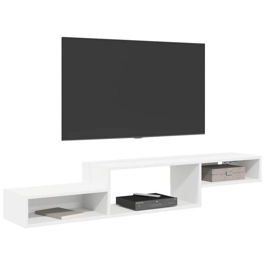 Wandgemonteerd tv-meubel Muurmontage Wit 150 x 28 x 26 cm
