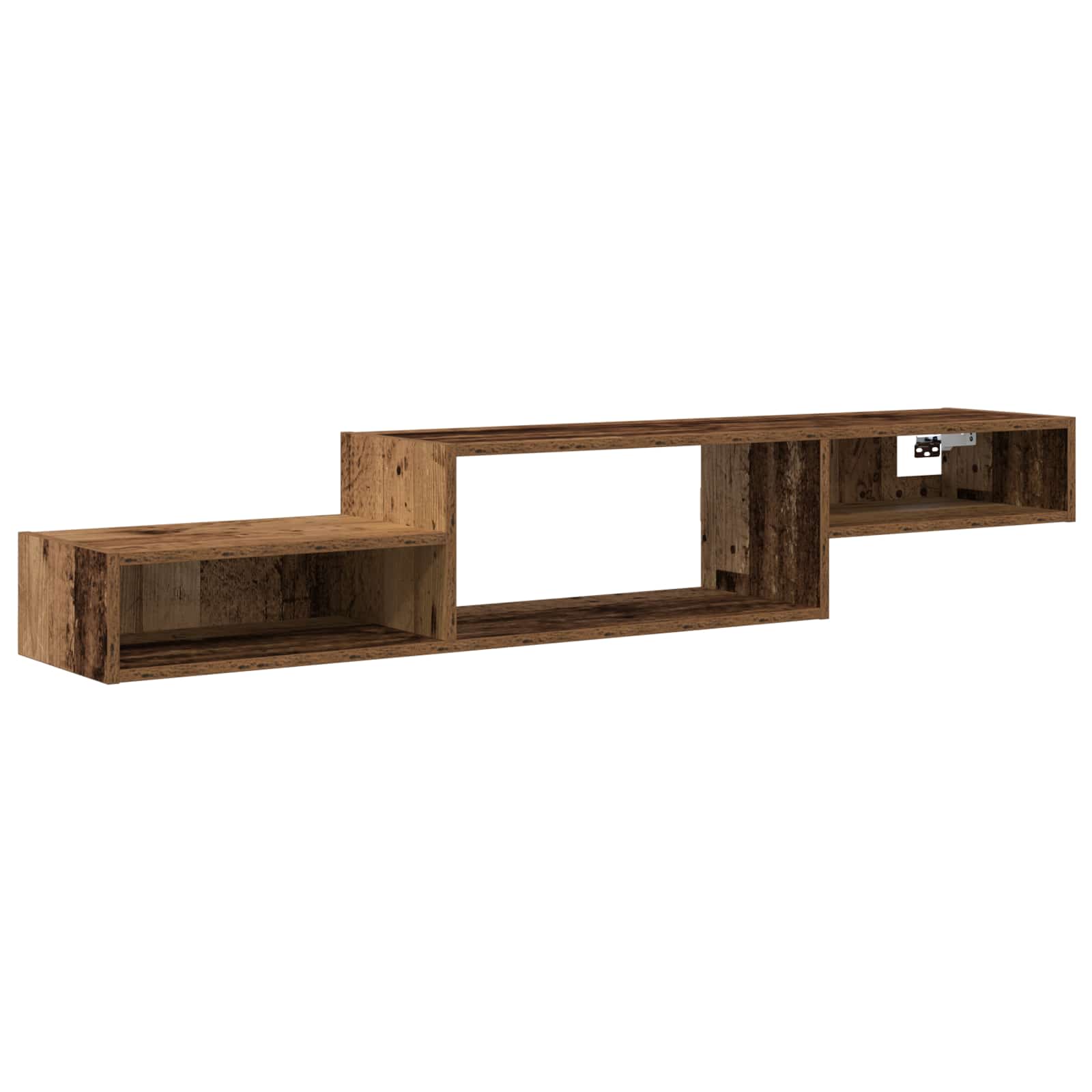 Wandgemonteerd tv-meubel Muurmontage Oud hout 150 x 28 x 26 cm