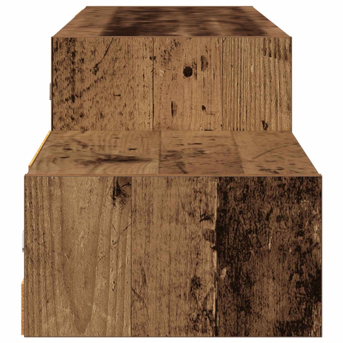 Wandgemonteerd tv-meubel Muurmontage Oud hout 150 x 28 x 26 cm