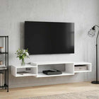 Wall-Mounted TV Cabinet Wall Mount White 140 x 28 x 21 cm