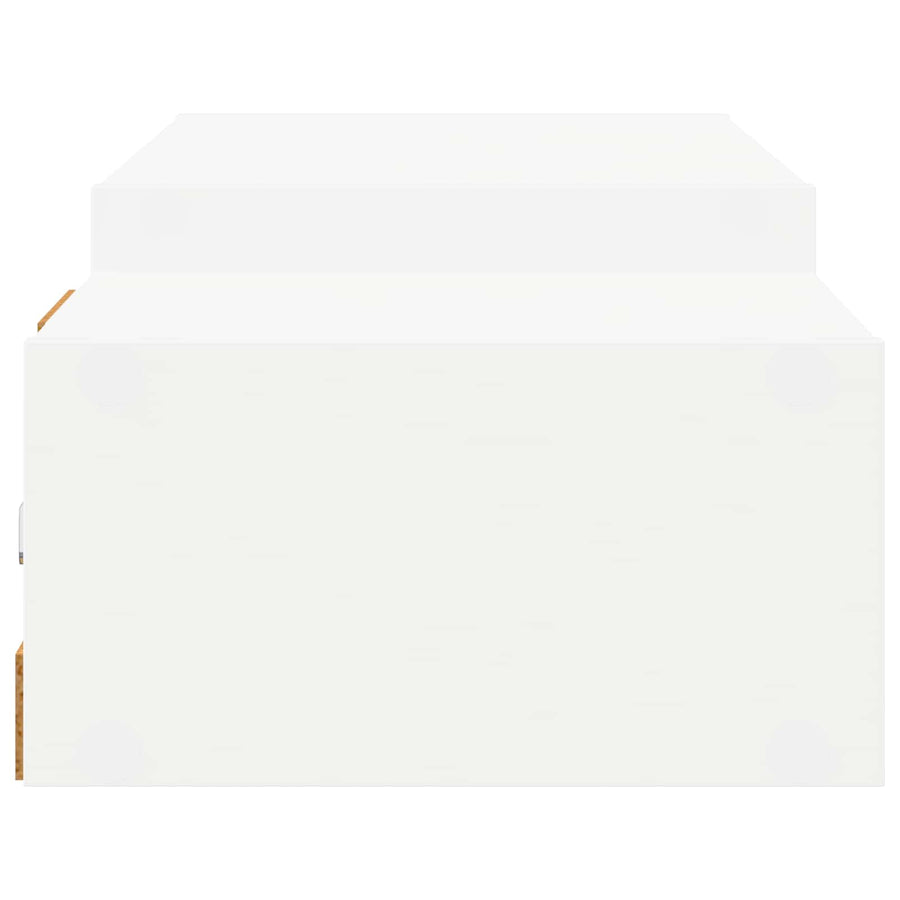 Wandgemonteerd tv-meubel Muurmontage Wit 140 x 28 x 21 cm