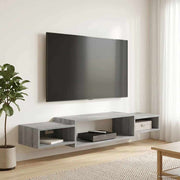 Tv-meubel wandmontage 140x28x21 cm grijs sonoma