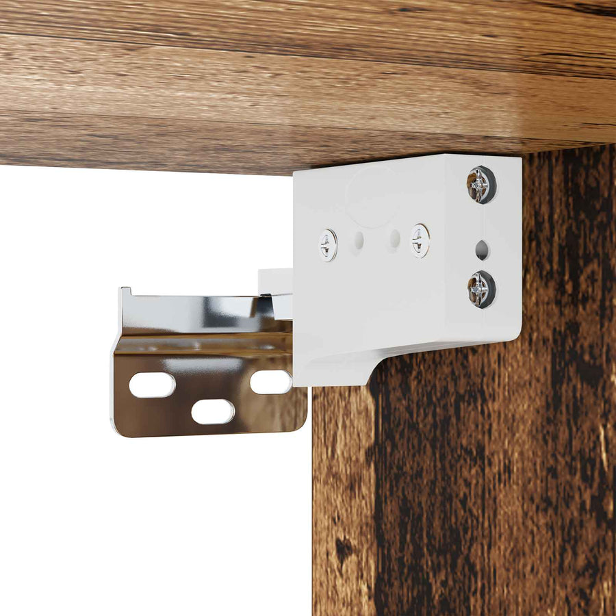 Wandgemonteerd tv-meubel Muurmontage Oud hout 140 x 28 x 21 cm