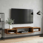 Wall-mounted TV cabinet Wall mount Old wood 140 x 28 x 21 cm