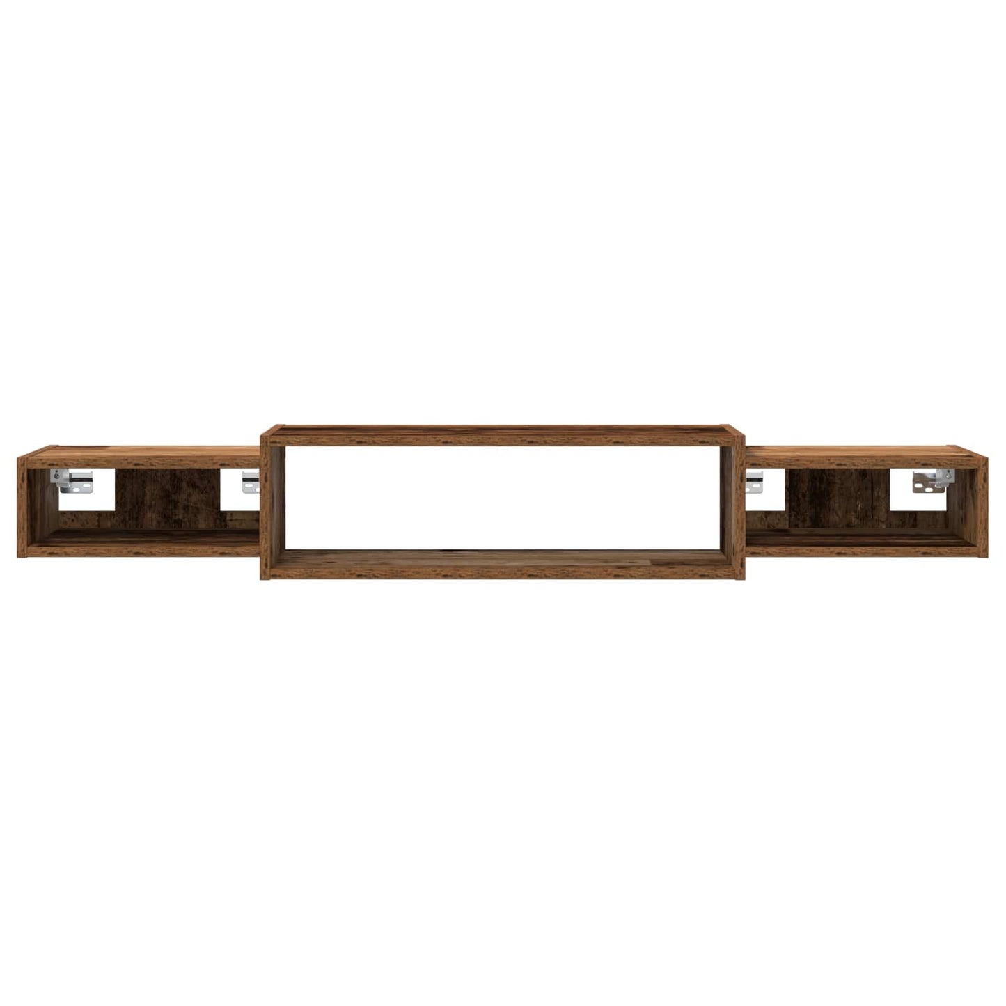 Wandgemonteerd tv-meubel Muurmontage Oud hout 140 x 28 x 21 cm