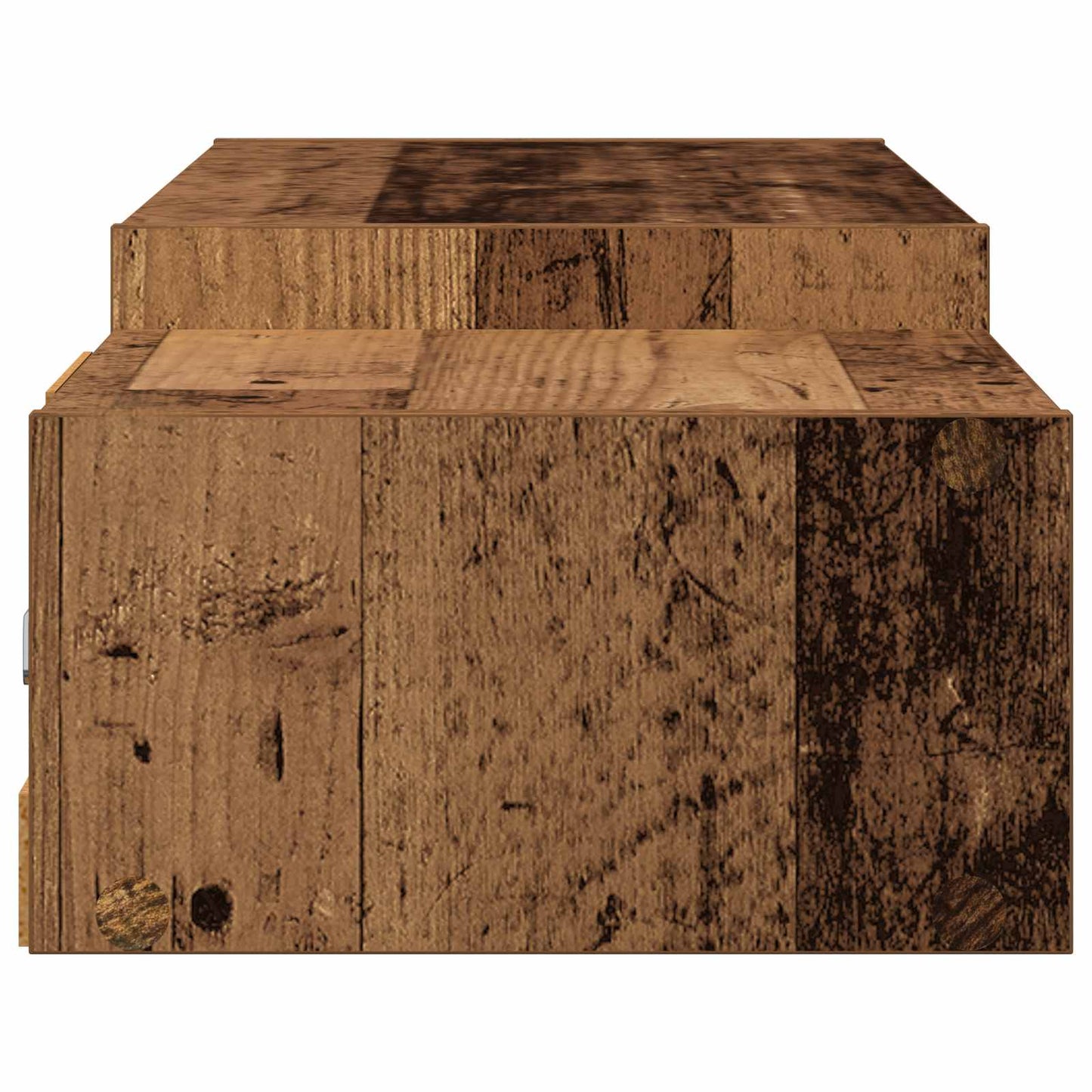 Wandgemonteerd tv-meubel Muurmontage Oud hout 140 x 28 x 21 cm