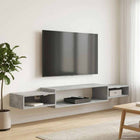 Wall-Mounted TV Cabinet Wall Mounting Concrete Grey
