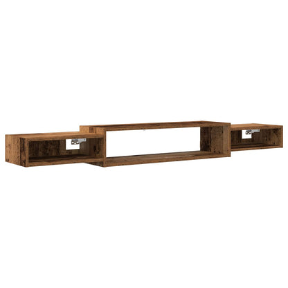 Wandgemonteerd tv-meubel Muurmontage Oud hout 180 x 28 x 21 cm