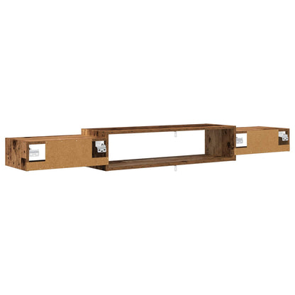 Wandgemonteerd tv-meubel Muurmontage Oud hout 180 x 28 x 21 cm