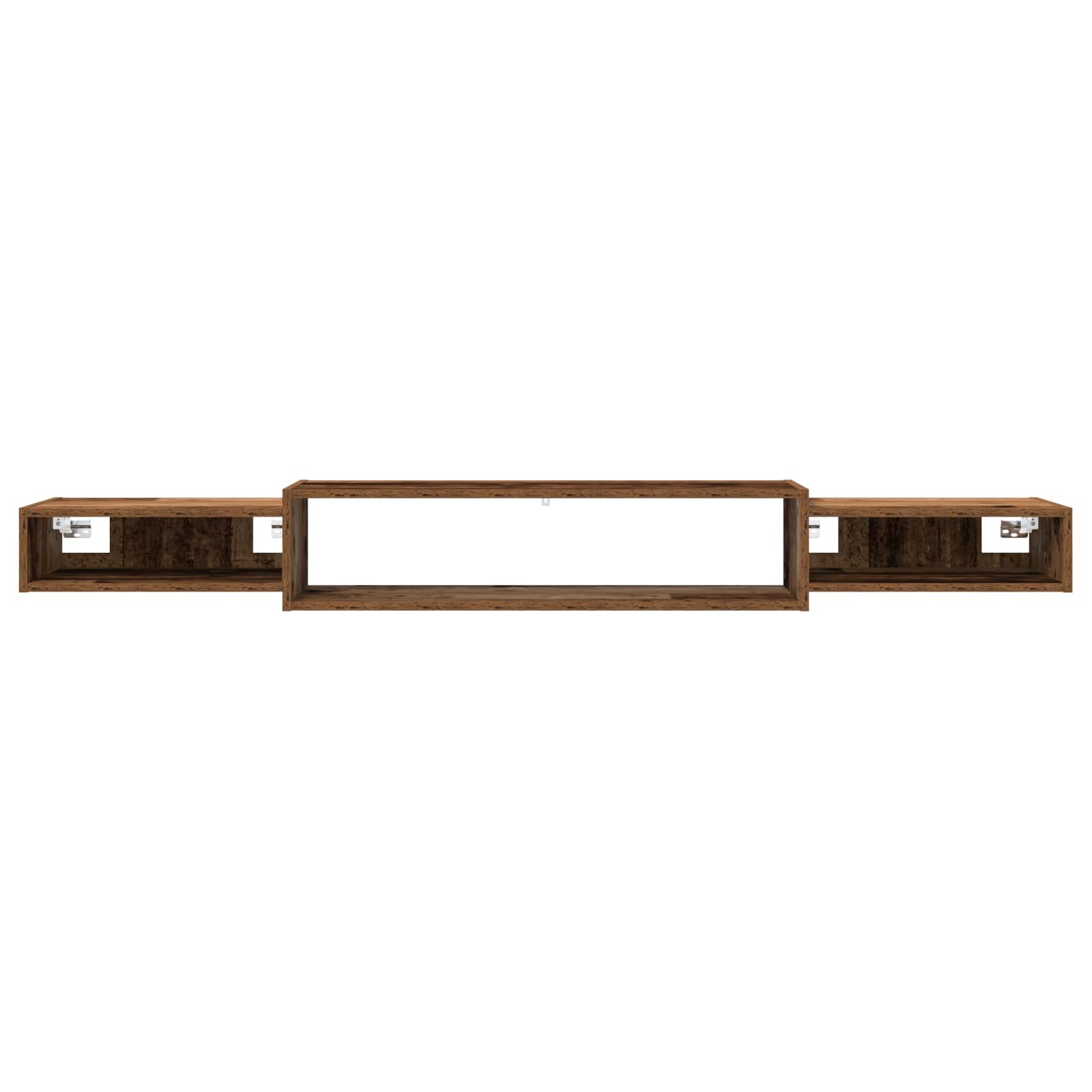 Wandgemonteerd tv-meubel Muurmontage Oud hout 180 x 28 x 21 cm