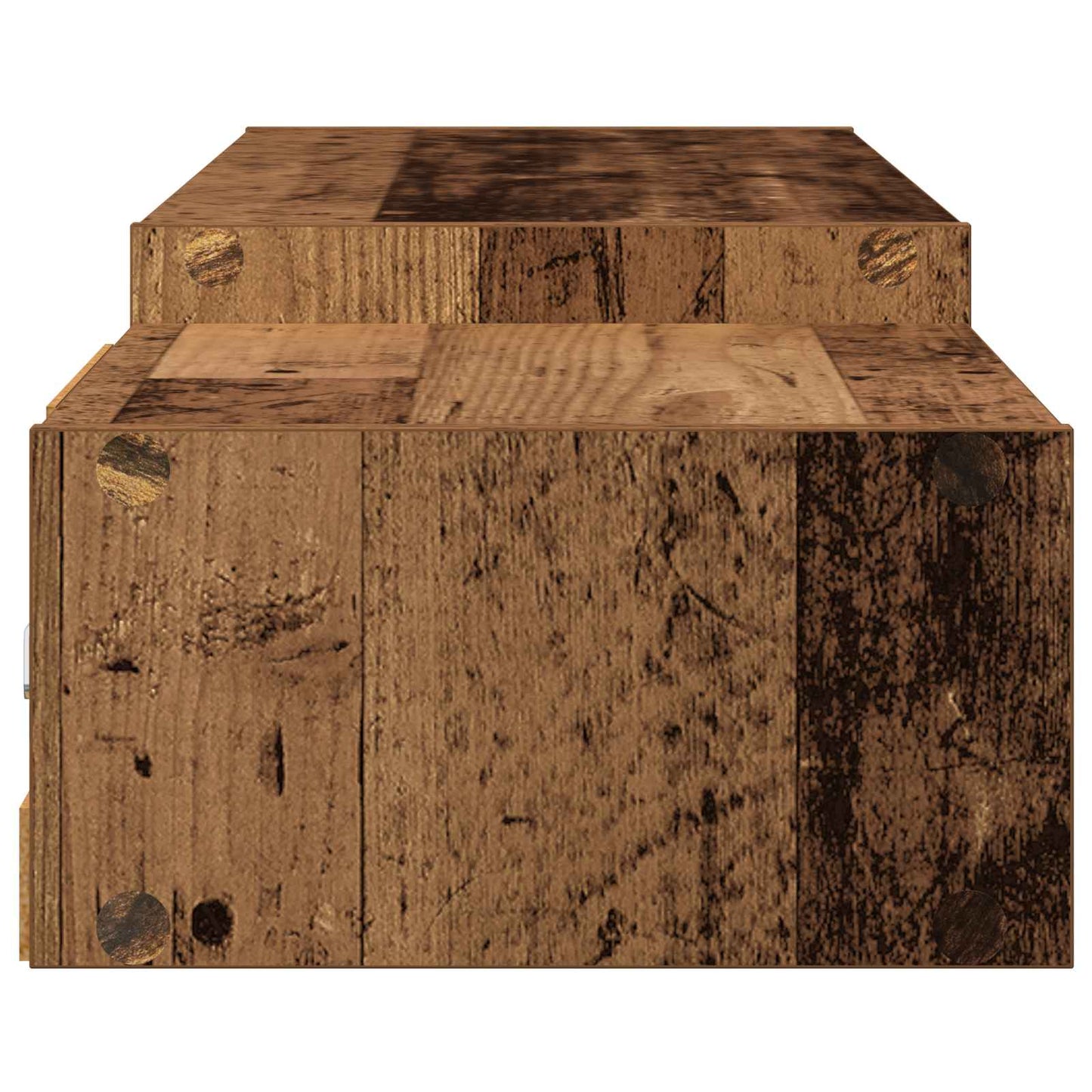 Wandgemonteerd tv-meubel Muurmontage Oud hout 180 x 28 x 21 cm