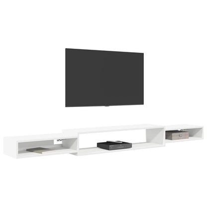 Wandgemonteerd tv-meubel Muurmontage Wit 220 x 28 x 21 cm