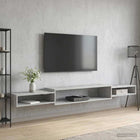 Wall-Mounted TV Cabinet Wall Mounting Concrete Grey