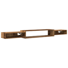 Wandgemonteerd tv-meubel Muurmontage Oud hout 220 x 28 x 21 cm