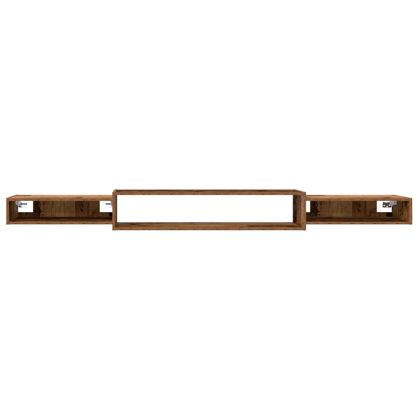 Wandgemonteerd tv-meubel Muurmontage Oud hout 220 x 28 x 21 cm