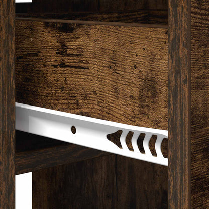 Eettafel 115 x 70 x 75 cm Bewerkt hout Gerookt eiken