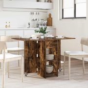 Eettafel 115x70x75 cm bewerkt hout gerookt eiken