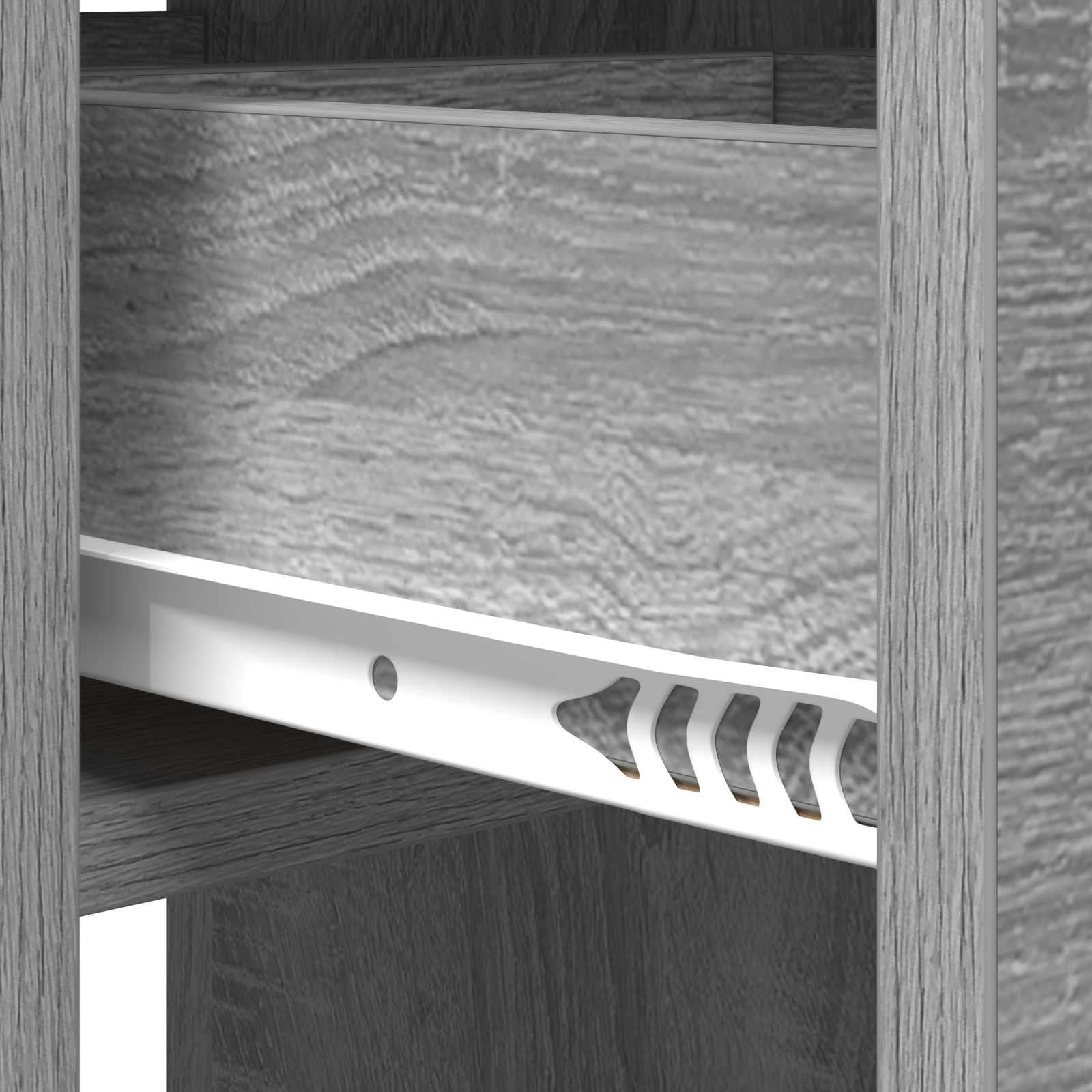 Eettafel 115 x 70 x 75 cm Bewerkt hout Grijs Sonoma Rechthoekig