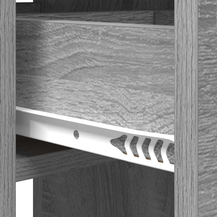 Eettafel 115 x 70 x 75 cm Bewerkt hout Grijs Sonoma Rechthoekig
